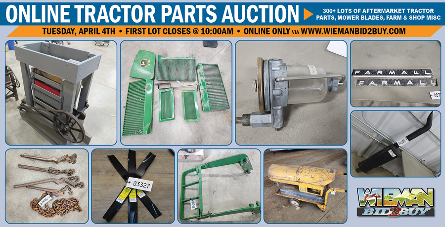 WMA Tractor Parts Auction